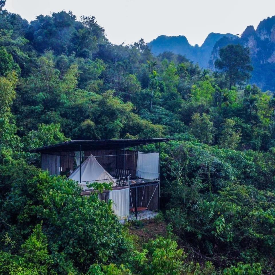 Hotel Tanoshi Glamping In Khao Sok Khao Sok National Park Zewnętrze zdjęcie